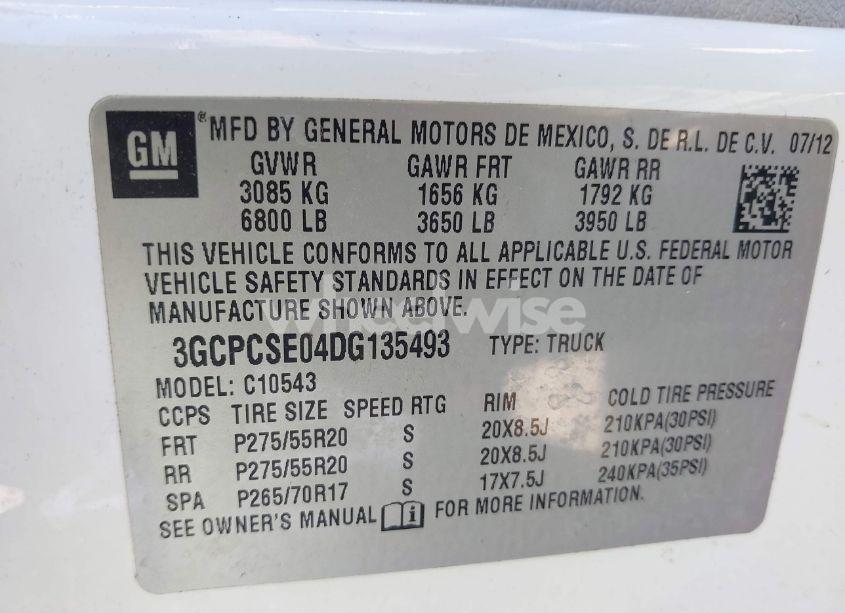 Photo 9 of 2013 Chevrolet Silverado 1500 LT (VIN 3GCPCSE04DG135493)