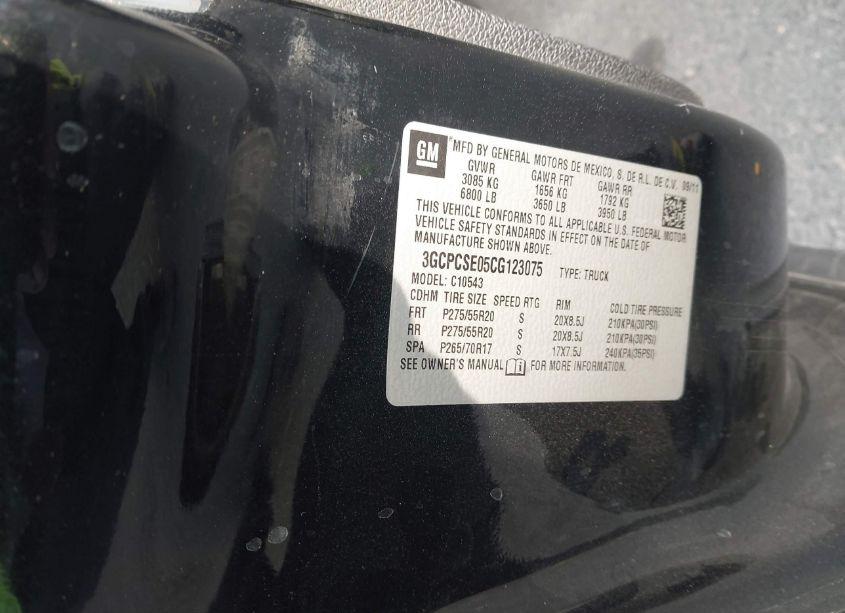 Photo 9 of 2012 Chevrolet Silverado 1500 LT (VIN 3GCPCSE05CG123075)