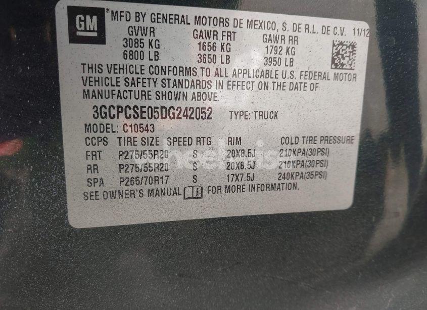 Photo 9 of 2013 Chevrolet Silverado 1500 LT (VIN 3GCPCSE05DG242052)