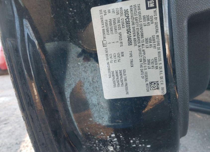 Photo 9 of 2013 Chevrolet Silverado 1500 LT (VIN 3GCPCSE07DG104268)