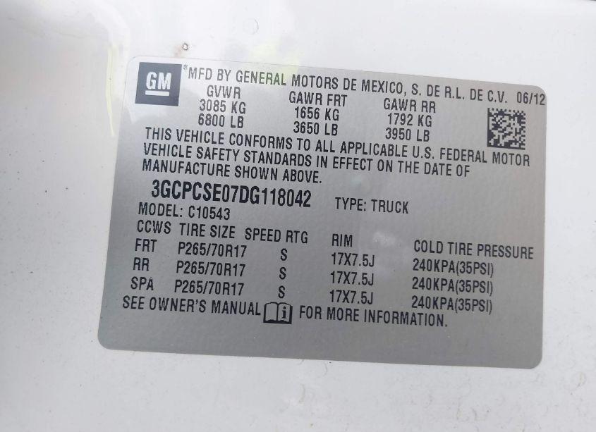 Photo 9 of 2013 Chevrolet Silverado 1500 LT (VIN 3GCPCSE07DG118042)