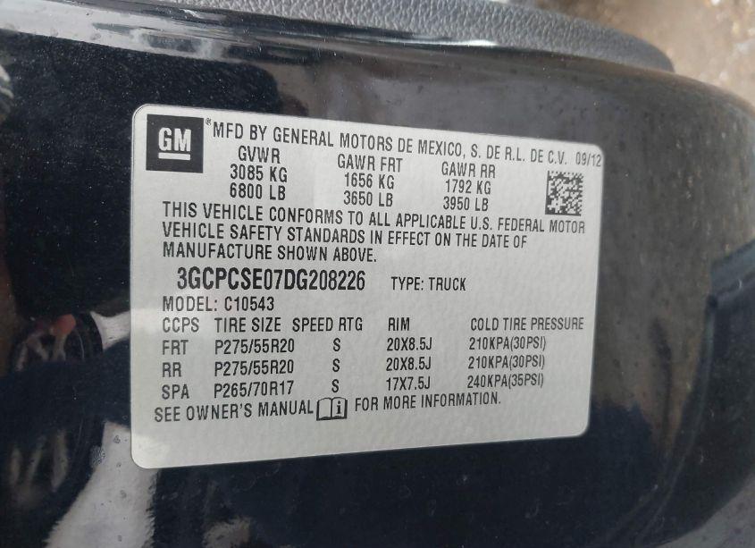 Photo 9 of 2013 Chevrolet Silverado 1500 LT (VIN 3GCPCSE07DG208226)