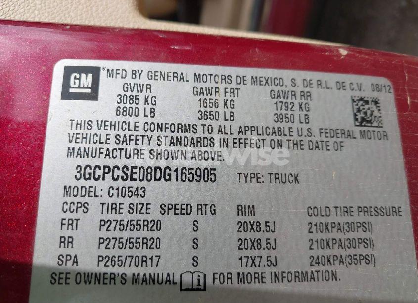 Photo 9 of 2013 Chevrolet Silverado 1500 LT (VIN 3GCPCSE08DG165905)