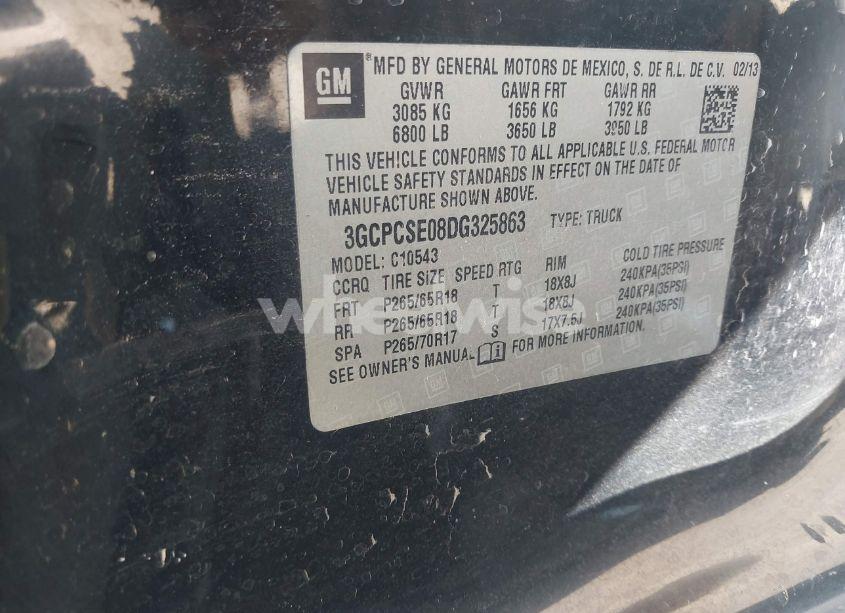 Photo 9 of 2013 Chevrolet Silverado 1500 LT (VIN 3GCPCSE08DG325863)