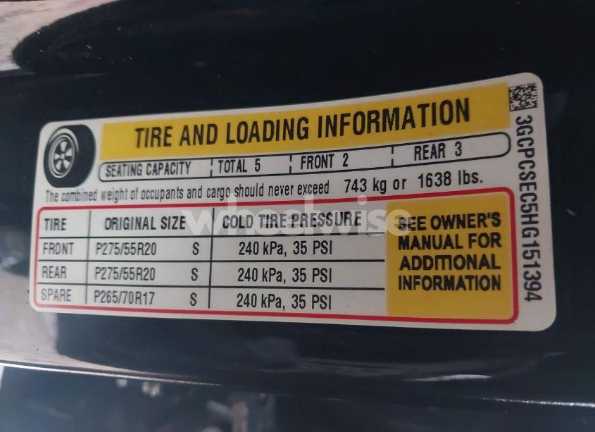 Photo 9 of 2017 Chevrolet Silverado 1500 1LZ (VIN 3GCPCSEC5HG151394)