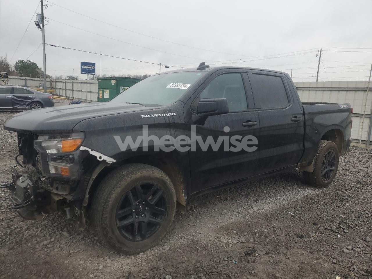 2022 CHEVROLET SILVERADO K1500 CUSTOM (VIN 3GCPDBEK1NG570195) main photo