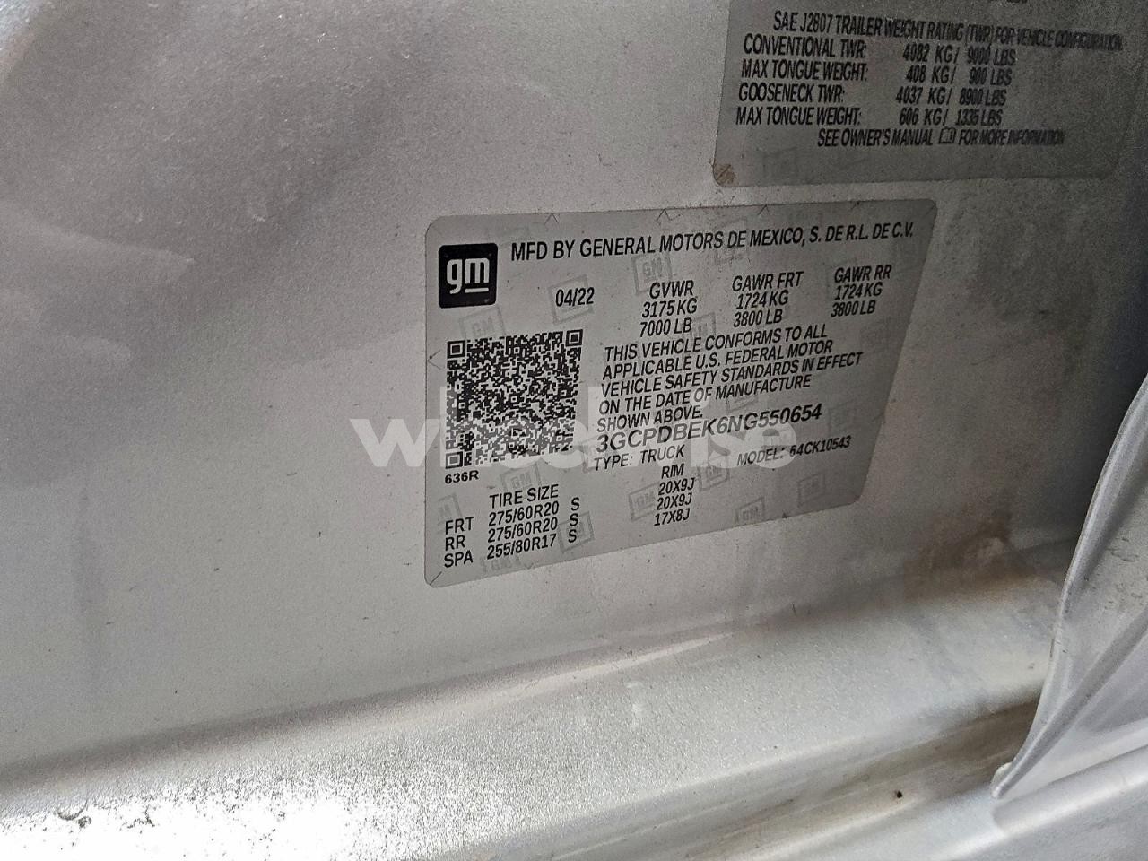 Photo 12 of 2022 CHEVROLET SILVERADO K1500 CUSTOM (VIN 3GCPDBEK6NG550654)