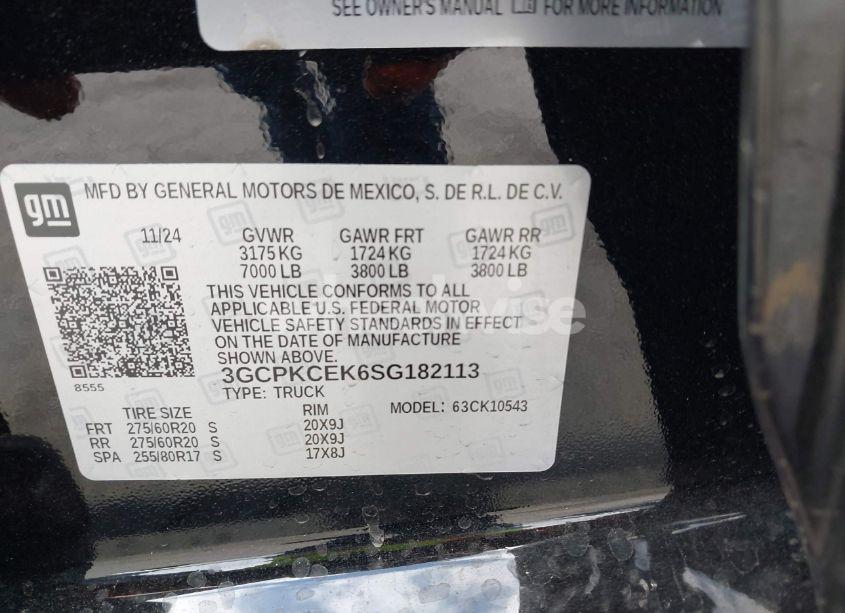 Photo 9 of 2025 Chevrolet Silverado 1500 4WD SHORT BED CUSTOM TRAIL BOSS (VIN 3GCPKCEK6SG182113)