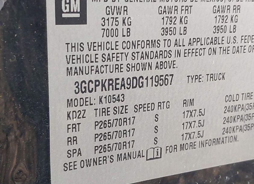Photo 9 of 2013 Chevrolet Silverado 1500 LS (VIN 3GCPKREA9DG119567)