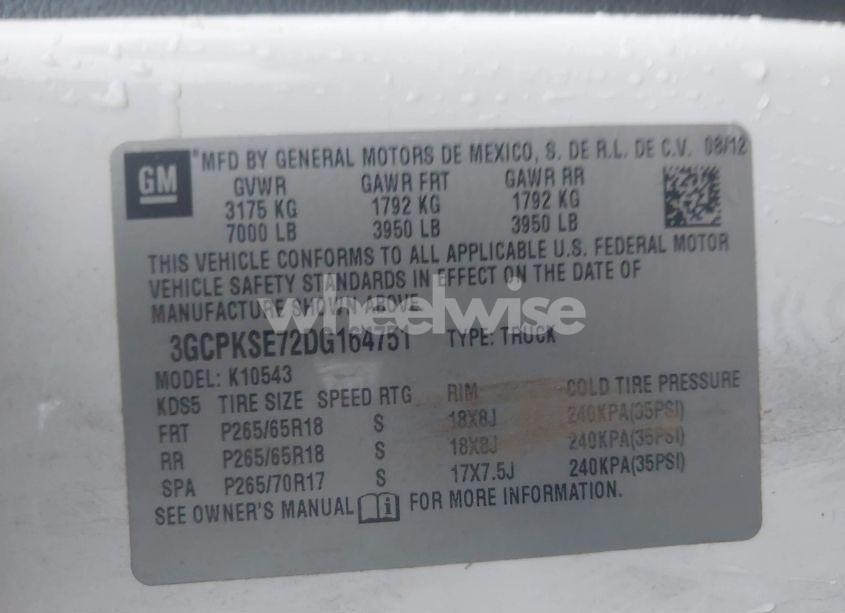 Photo 9 of 2013 Chevrolet Silverado 1500 LT (VIN 3GCPKSE72DG164751)