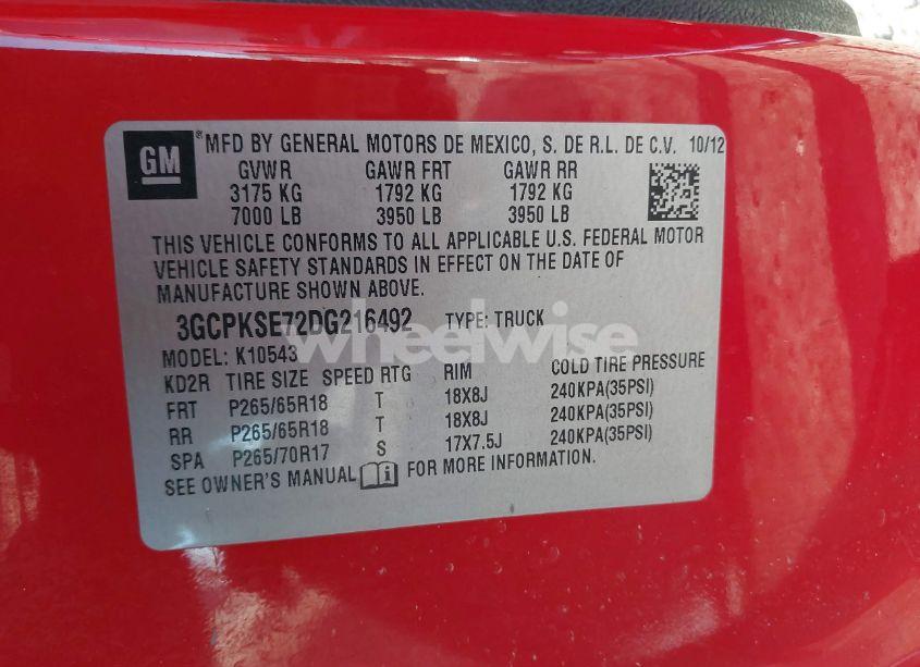 Photo 9 of 2013 Chevrolet Silverado 1500 LT (VIN 3GCPKSE72DG216492)