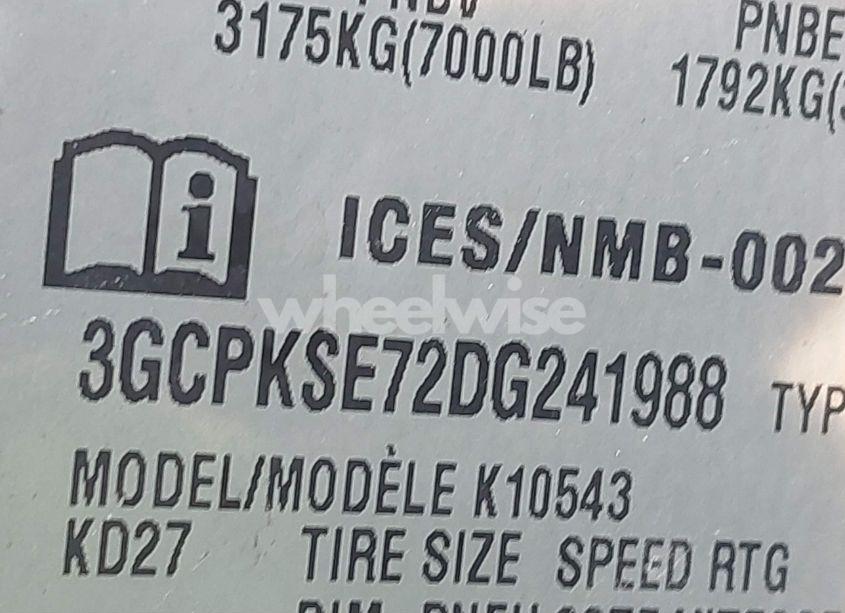 Photo 9 of 2013 Chevrolet Silverado 1500 LT (VIN 3GCPKSE72DG241988)