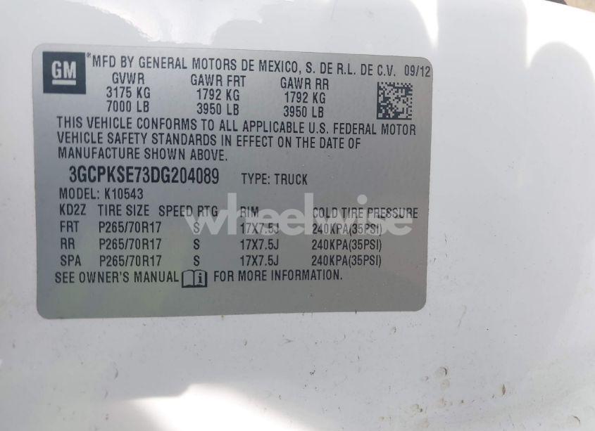 Photo 9 of 2013 Chevrolet Silverado 1500 LT (VIN 3GCPKSE73DG204089)