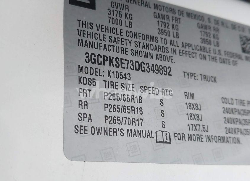 Photo 9 of 2013 Chevrolet Silverado 1500 LT (VIN 3GCPKSE73DG349892)