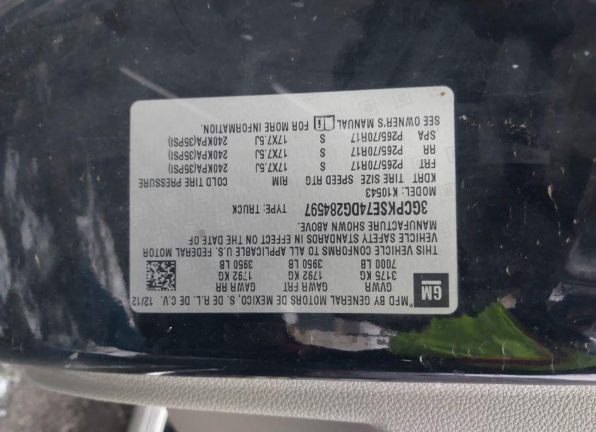 Photo 9 of 2013 Chevrolet Silverado 1500 LT (VIN 3GCPKSE74DG284597)