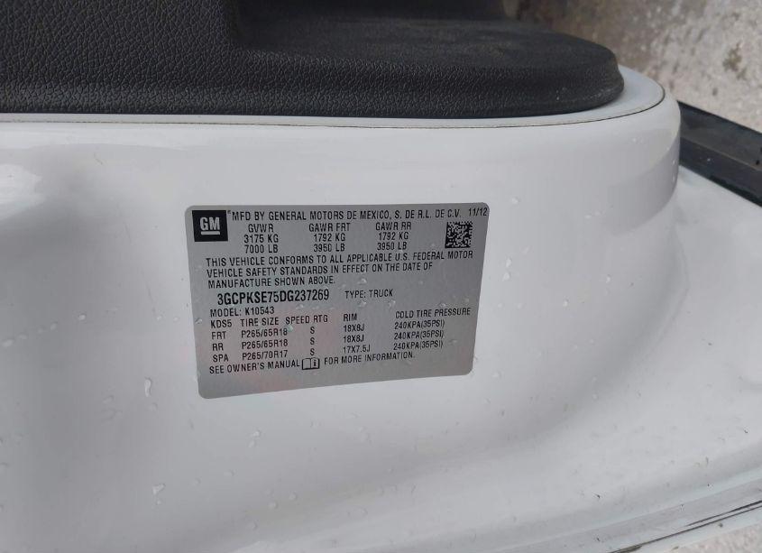 Photo 9 of 2013 Chevrolet Silverado 1500 LT (VIN 3GCPKSE75DG237269)