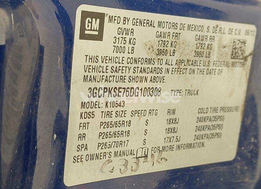 Photo 9 of 2013 Chevrolet Silverado 1500 LT (VIN 3GCPKSE76DG100308)