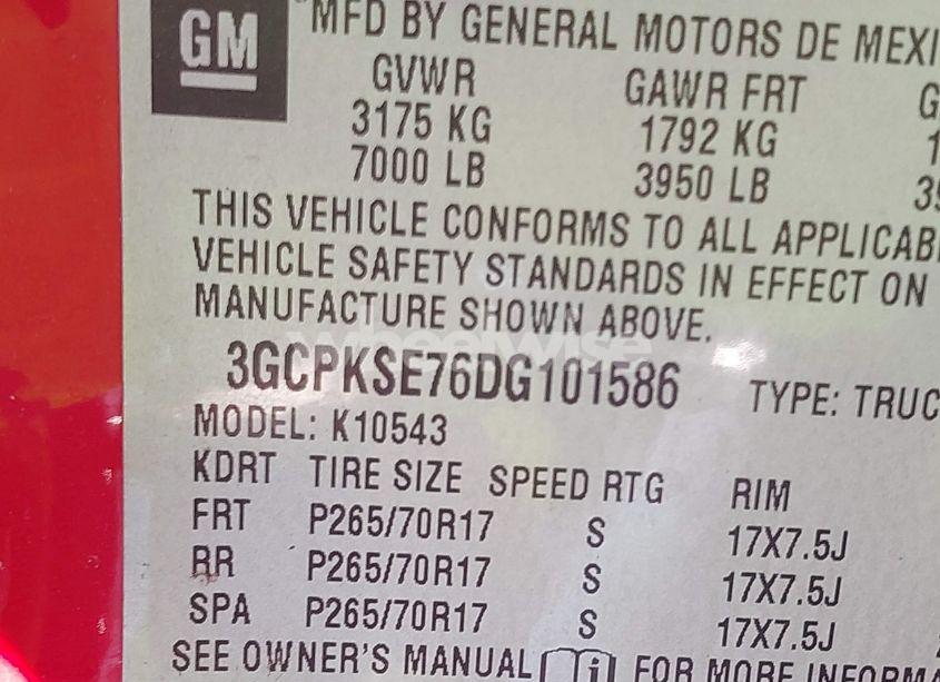 Photo 9 of 2013 Chevrolet Silverado 1500 LT (VIN 3GCPKSE76DG101586)