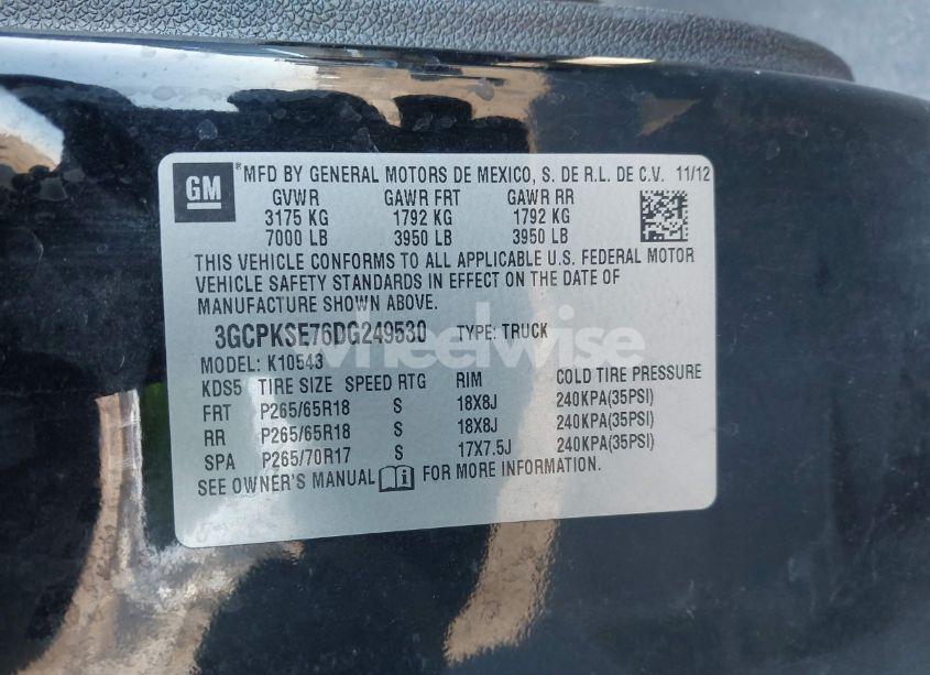 Photo 9 of 2013 Chevrolet Silverado 1500 LT (VIN 3GCPKSE76DG249530)