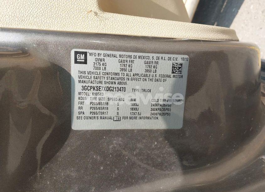 Photo 9 of 2013 Chevrolet Silverado K1500 LT (VIN 3GCPKSE7XDG213470)