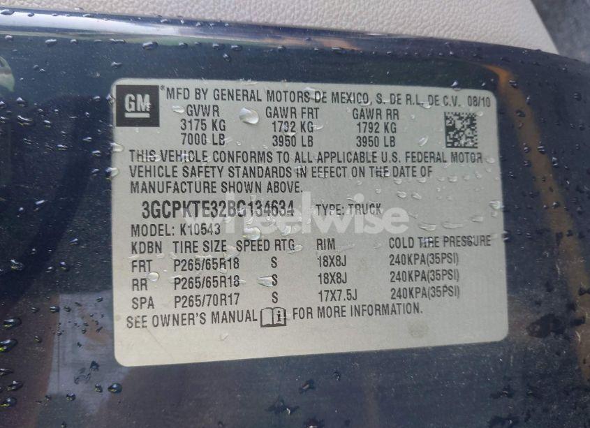 Photo 9 of 2011 Chevrolet Silverado 1500 LTZ (VIN 3GCPKTE32BG134634)