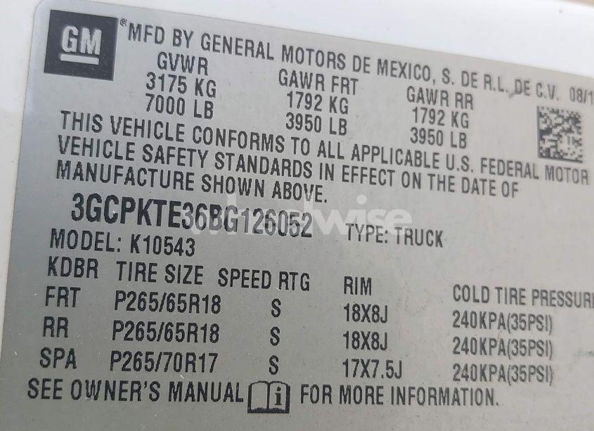 Photo 9 of 2011 Chevrolet Silverado 1500 LTZ (VIN 3GCPKTE36BG126052)