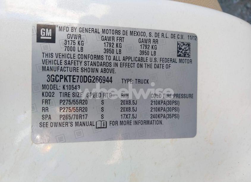 Photo 9 of 2013 Chevrolet Silverado 1500 LTZ (VIN 3GCPKTE70DG266944)