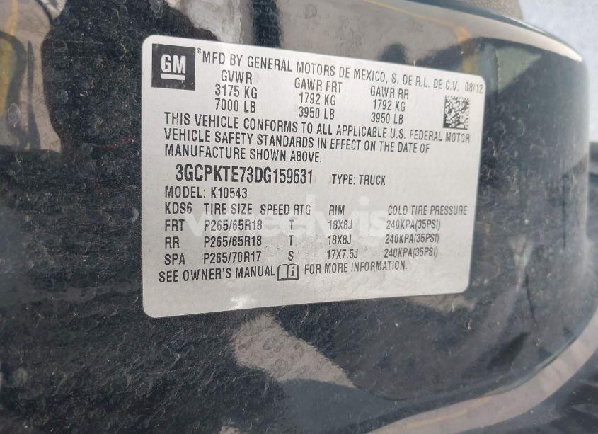 Photo 9 of 2013 Chevrolet Silverado 1500 LTZ (VIN 3GCPKTE73DG159631)