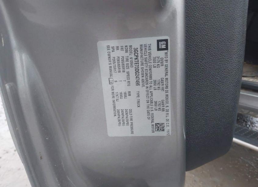 Photo 9 of 2013 Chevrolet Silverado 1500 LTZ (VIN 3GCPKTE73DG247496)