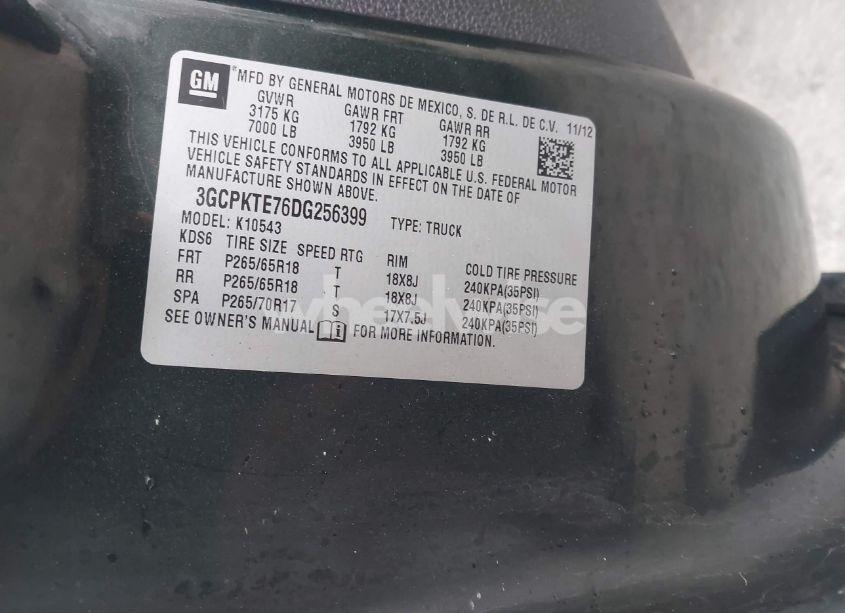 Photo 9 of 2013 Chevrolet Silverado 1500 LTZ (VIN 3GCPKTE76DG256399)