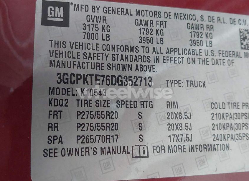 Photo 9 of 2013 Chevrolet Silverado 1500 LTZ (VIN 3GCPKTE76DG352713)