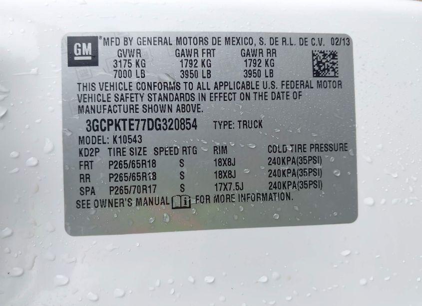Photo 9 of 2013 Chevrolet Silverado 1500 LTZ (VIN 3GCPKTE77DG320854)