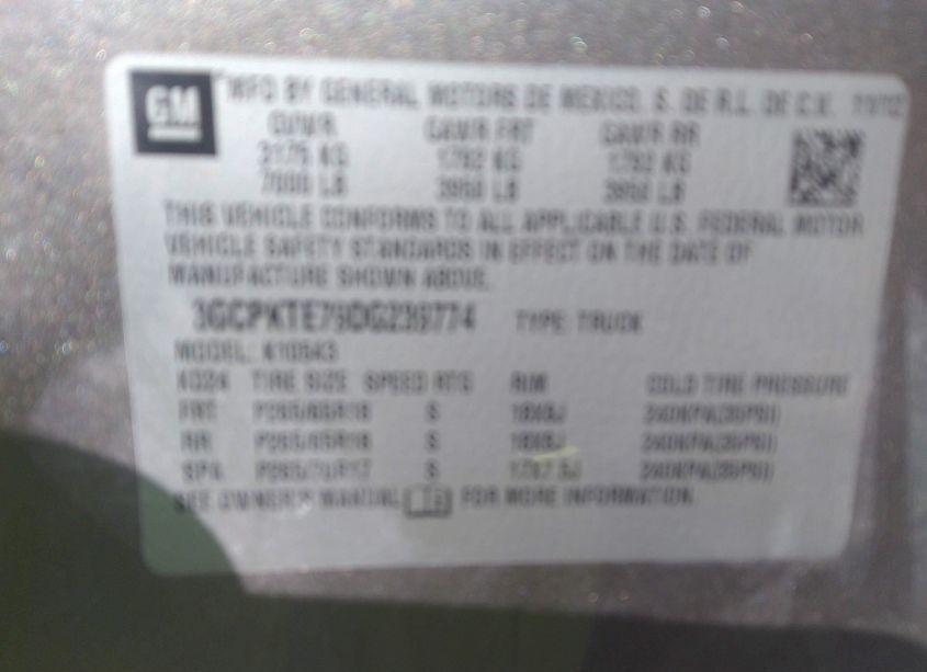 Photo 9 of 2013 Chevrolet Silverado 1500 LTZ (VIN 3GCPKTE79DG239774)