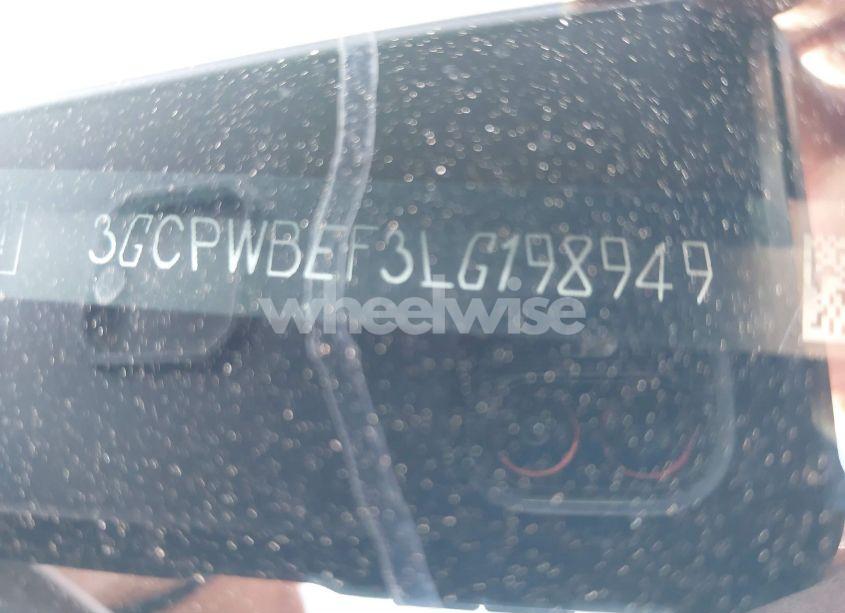 Photo 9 of 2020 Chevrolet Silverado 1500 2WD SHORT BED CUSTOM (VIN 3GCPWBEF3LG198949)