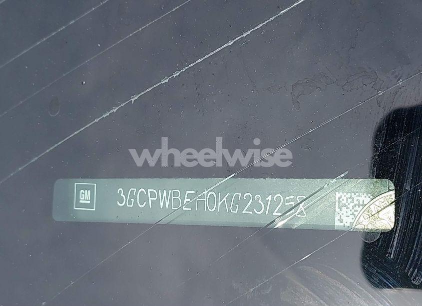 Photo 18 of 2019 Chevrolet Silverado 1500 CUSTOM (VIN 3GCPWBEH0KG231258)