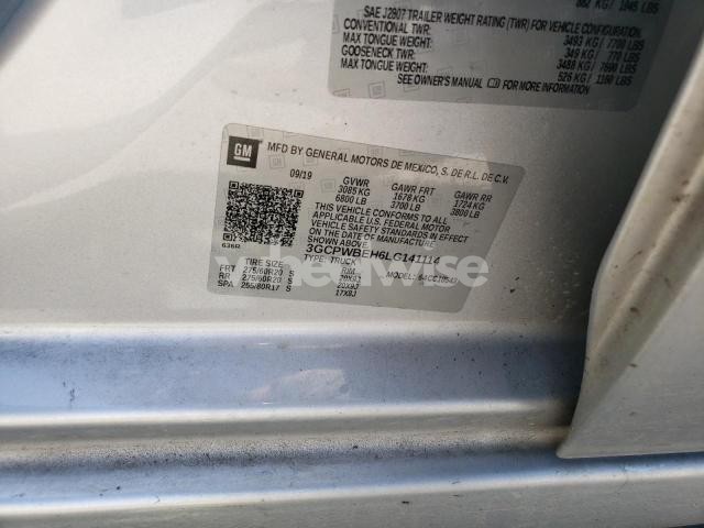 Photo 8 of 2020 CHEVROLET SILVERADO C1500 CUSTOM (VIN 3GCPWBEH6LG141114)