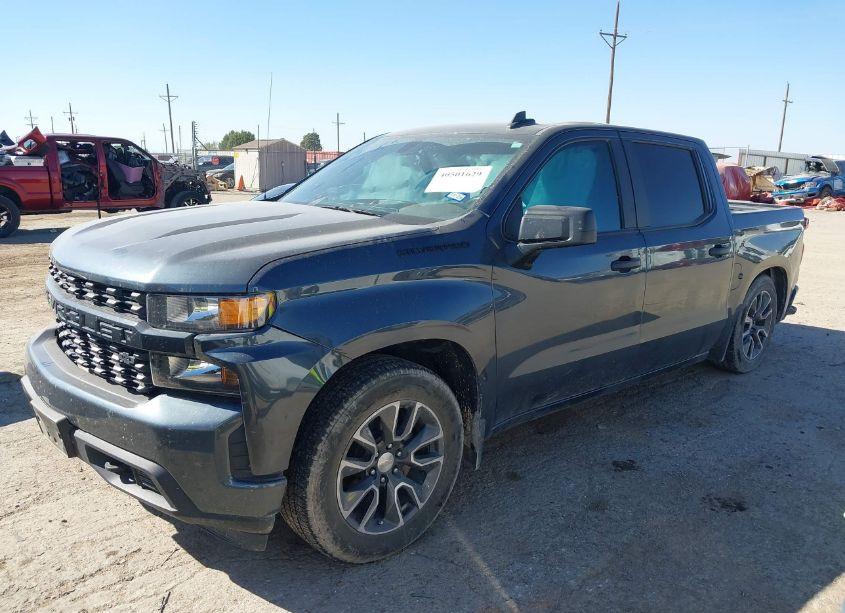 Photo 2 of 2021 Chevrolet Silverado 1500 2WD SHORT BED CUSTOM (VIN 3GCPWBEK8MG173365)