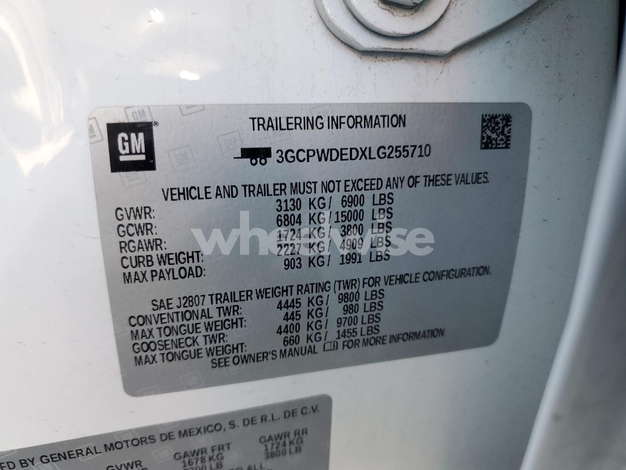 Photo 13 of 2020 CHEVROLET SILVERADO C1500 RST (VIN 3GCPWDEDXLG255710)