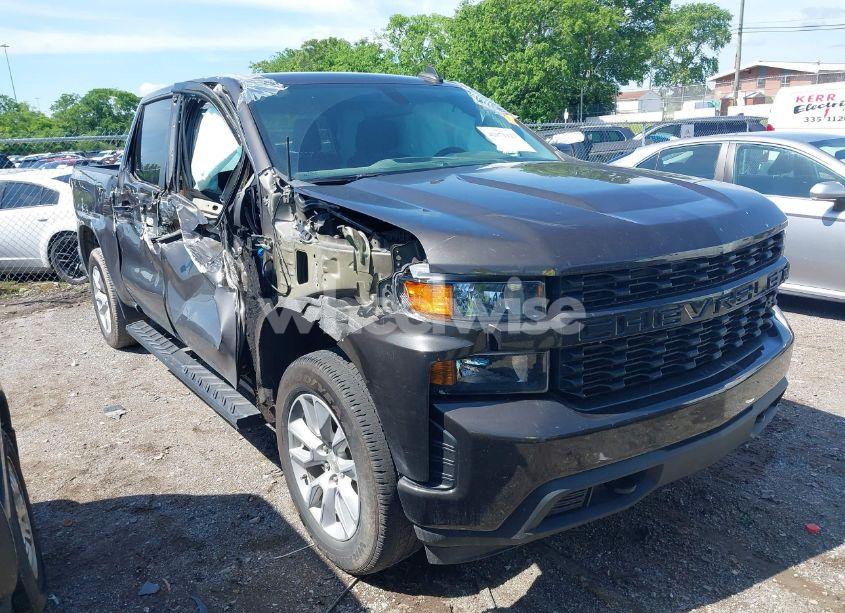 2021 Chevrolet Silverado 1500 4WD SHORT BED CUSTOM (VIN 3GCPYBEK5MG240529) main photo
