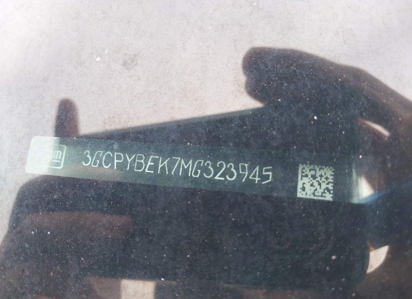 Photo 9 of 2021 Chevrolet Silverado 1500 4WD SHORT BED CUSTOM (VIN 3GCPYBEK7MG323945)