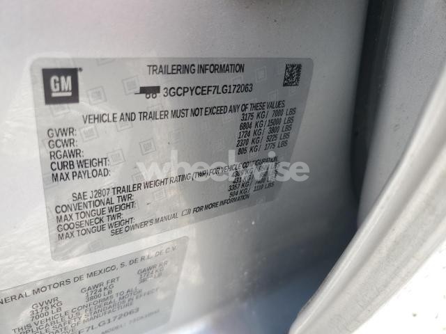 Photo 13 of 2020 CHEVROLET SILVERADO K1500 TRAIL BOSS CUSTOM (VIN 3GCPYCEF7LG172063)