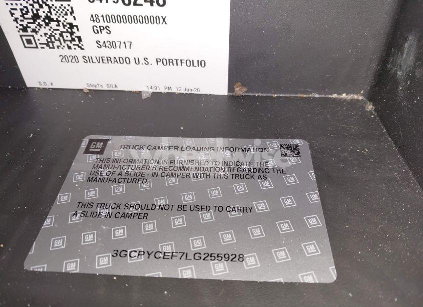 Photo 9 of 2020 Chevrolet Silverado 1500 4WD SHORT BED CUSTOM TRAIL BOSS (VIN 3GCPYCEF7LG255928)