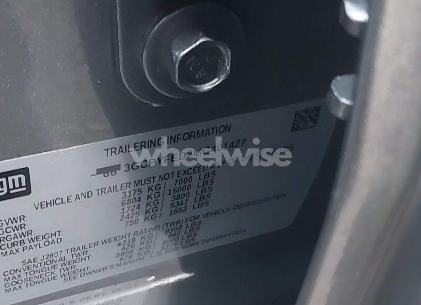 Photo 9 of 2021 Chevrolet Silverado 1500 4WD SHORT BED LT TRAIL BOSS (VIN 3GCPYFED2MG401427)