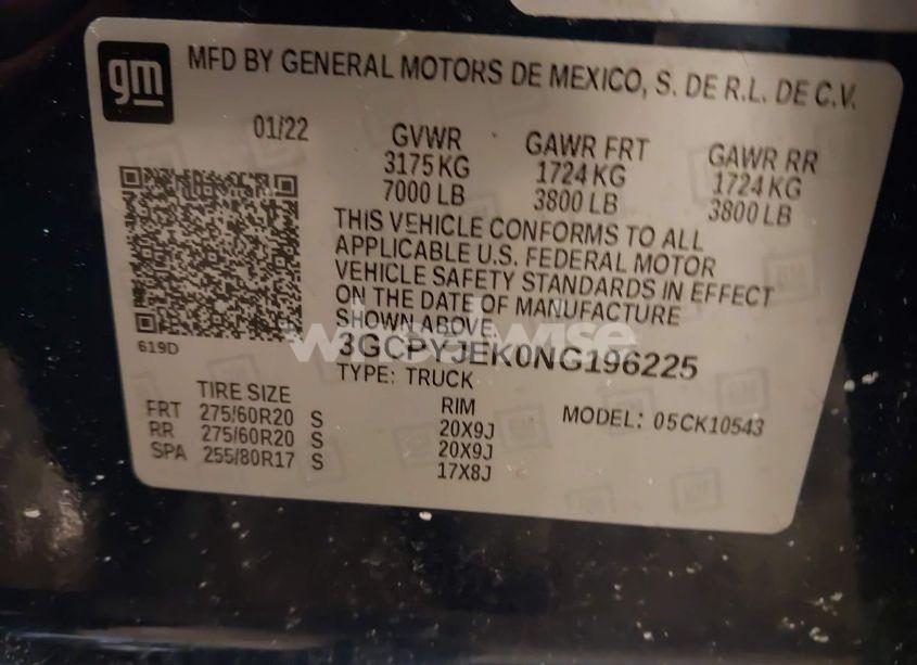 Photo 9 of 2022 Chevrolet Silverado 1500 LTD 4WD SHORT BED LT WITH 2FL (VIN 3GCPYJEK0NG196225)