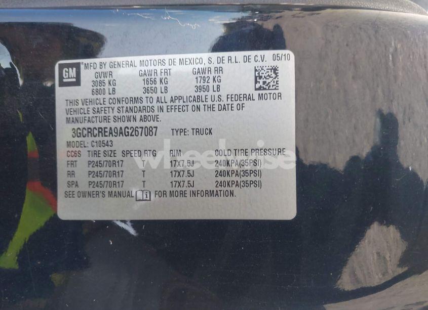 Photo 9 of 2010 Chevrolet Silverado 1500 LS (VIN 3GCRCREA9AG267087)