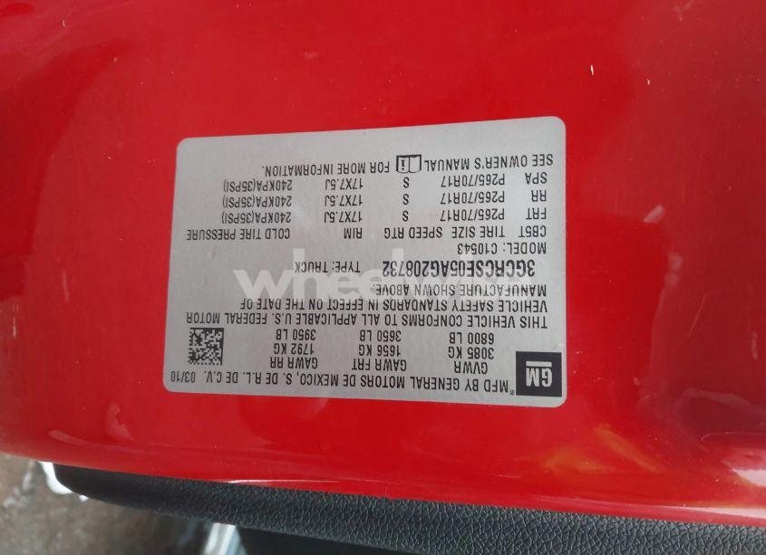 Photo 9 of 2010 Chevrolet Silverado 1500 LT (VIN 3GCRCSE05AG208732)