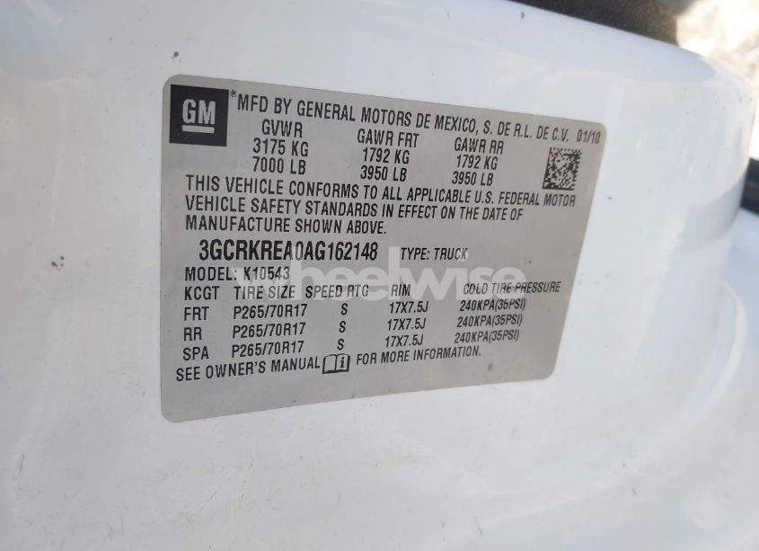 Photo 9 of 2010 Chevrolet Silverado 1500 LS (VIN 3GCRKREA0AG162148)