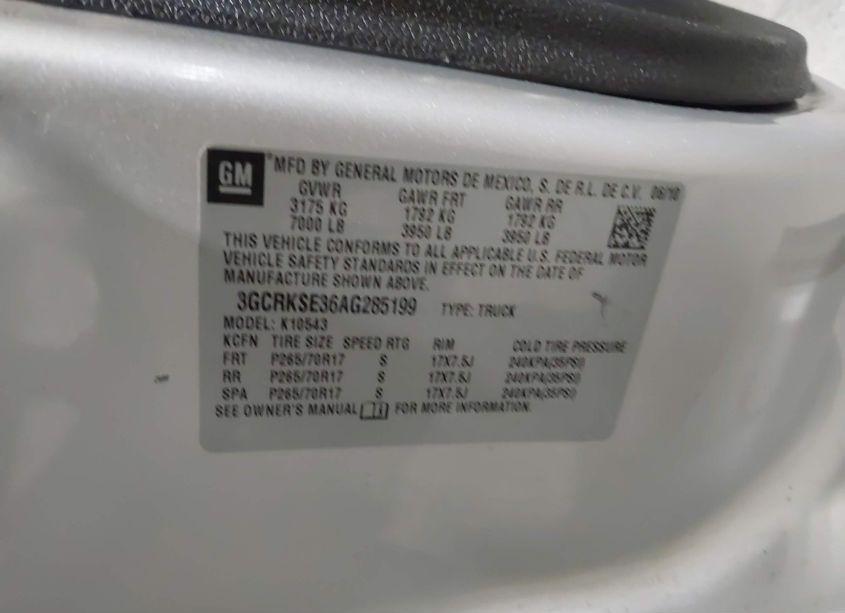 Photo 9 of 2010 Chevrolet Silverado 1500 LT (VIN 3GCRKSE36AG285199)