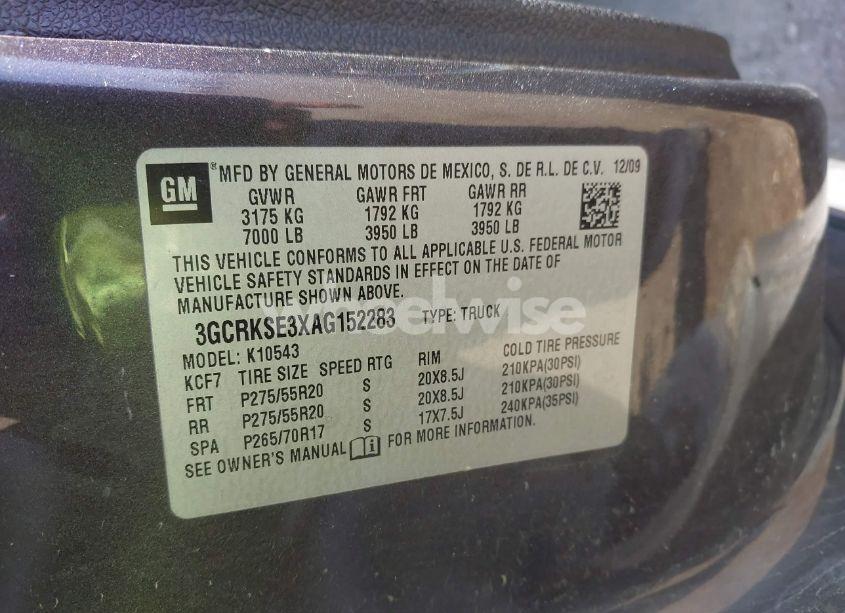 Photo 9 of 2010 Chevrolet Silverado 1500 LT (VIN 3GCRKSE3XAG152283)