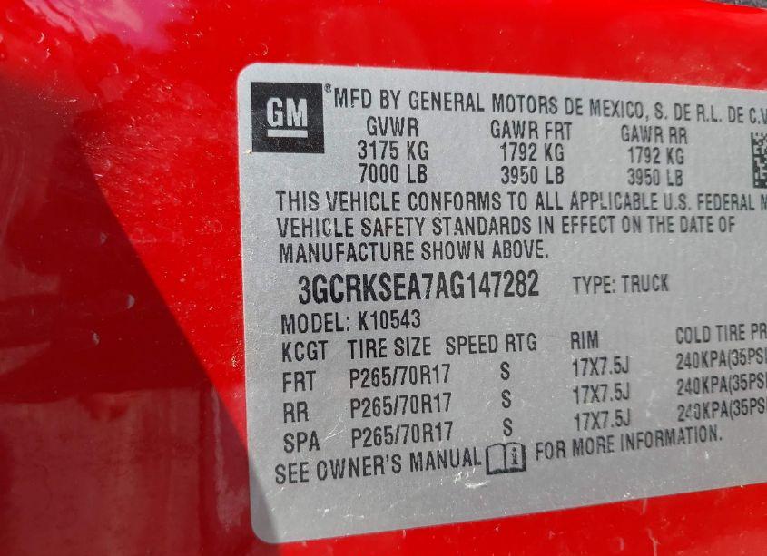 Photo 9 of 2010 Chevrolet Silverado 1500 LT (VIN 3GCRKSEA7AG147282)